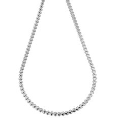 Stříbrný náhrdelník dutá srdíčka 2021014V43