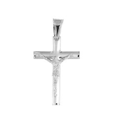 Stříbrný přívěs kříž s Kristem SP212602