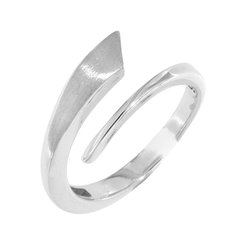 Stříbrný prsten lesk mat OR057