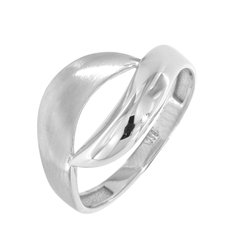 Stříbrný prsten mat/lesk OR541