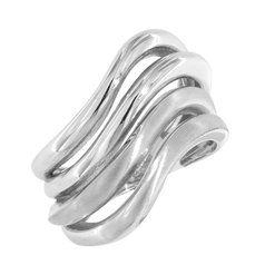 Stříbrný široký prsten  OR555
