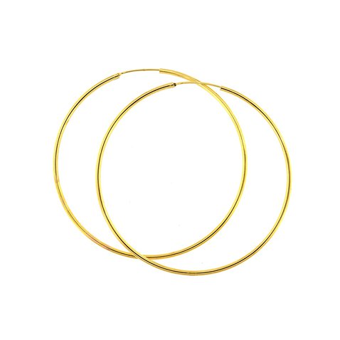 stříbrné náušnice kruhy 7mm zlacenéG L431.jpg