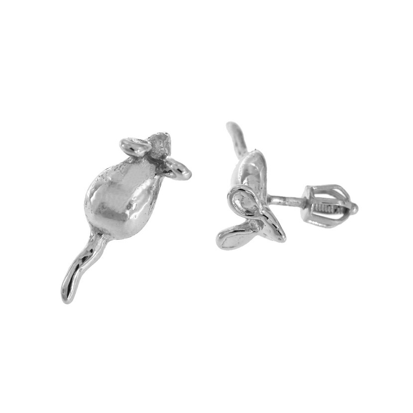 stříbrné náušnice myši na šroubek 43339.jpg