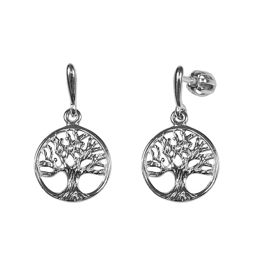 stříbrné náušnice strom života šroubek.jpg