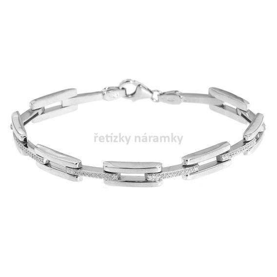 stříbrný článkový náramek se zirkony OL4663183.jpg
