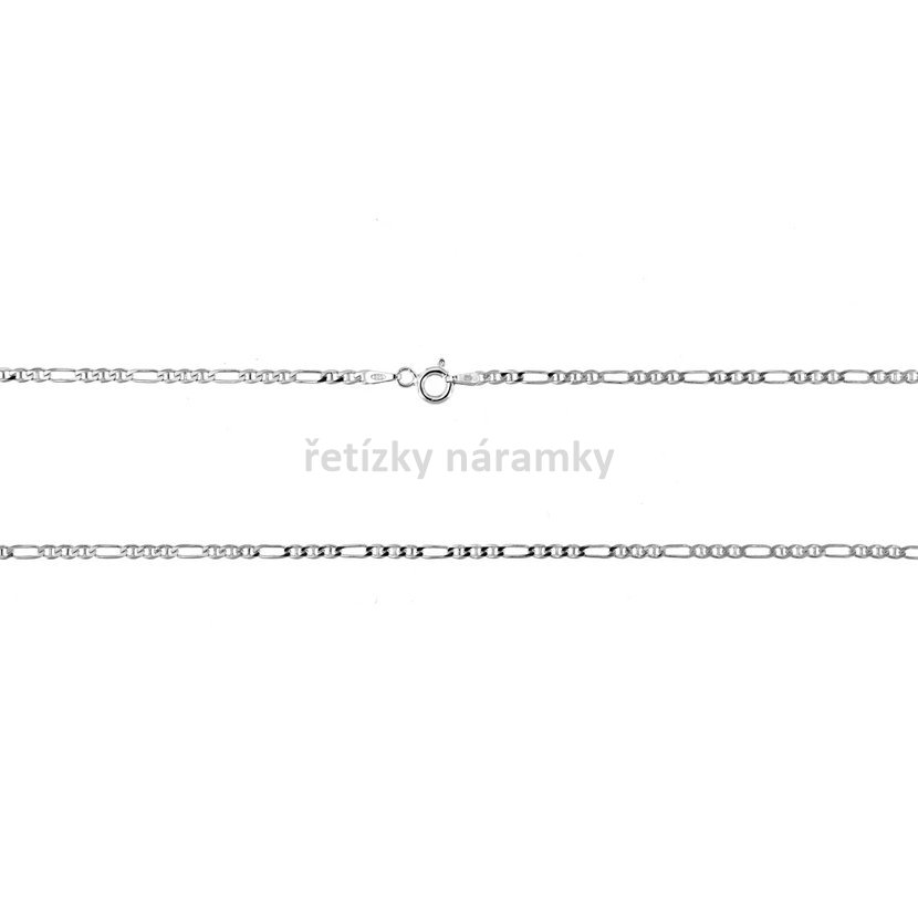stříbrný řetízek figaro marina 1009060.jpg