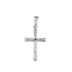 Stříbrný přívěsek křížek gravírovaný 441369