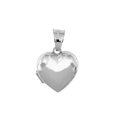 Stříbrný přívěsek medailon srdce LES02