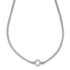 Stříbrný náhrdelník se zirkonovým kolečkem 2021013V