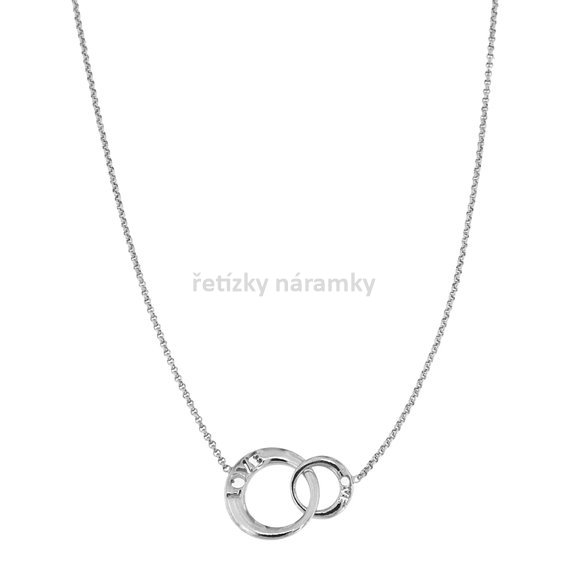 stříbrný náhrdelník s kolečky Love 202102643.JPG