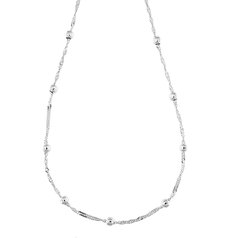 Stříbrný náhrdelník lambáda s kuličkami 1451035