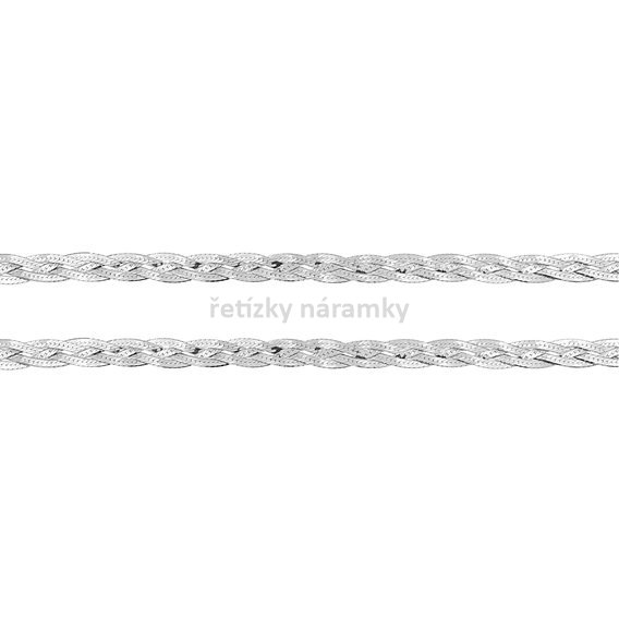 stříbrný náhrdelník splétaný 4R.jpg