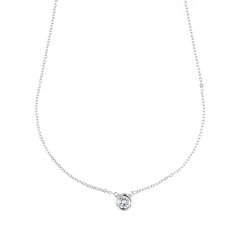 Stříbrný náhrdelník s čirým zirkonem L47622945