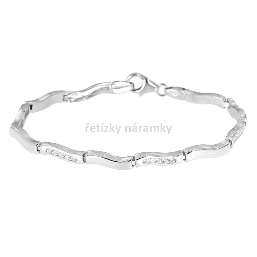 stříbrný náramek články vlnky OL4662587.jpg