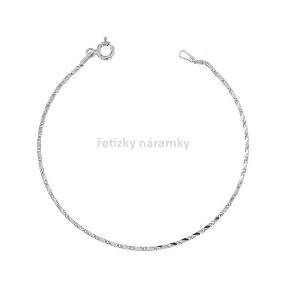stříbrný náramek jemné články ELRQ040.JPG