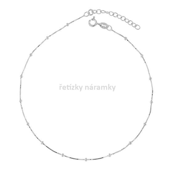 stříbrný náramek na nohu s kuličkami 1700012.jpg