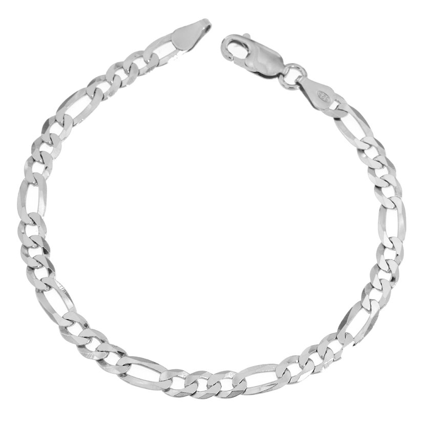 Stříbrný náramek figaro 100212019