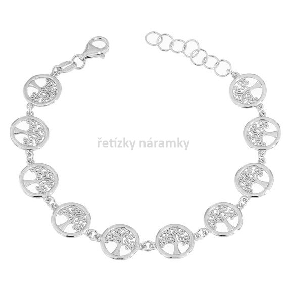 stříbrný náramek stromy života SB171454.jpg
