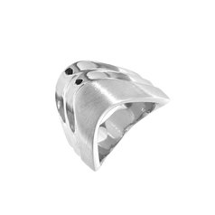 Stříbrný prsten široký lesk/mat OR026