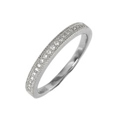 Stříbrný prsten se zirkony L426101