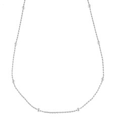 Stříbrný náhrdelník valis s kuličkami 1201025BEAD