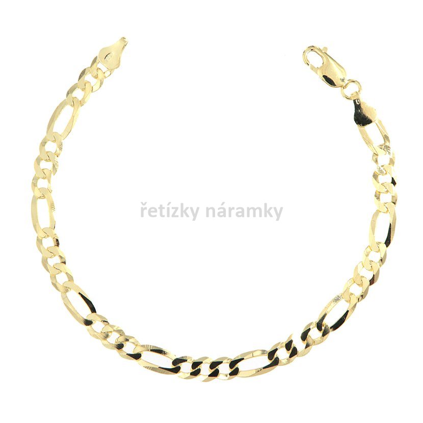 zlaceny_naramek_figaro_1002140G